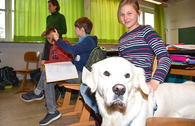 Schulhund „Toni“ erleichtert den Start am Laurentius-Gymnasium