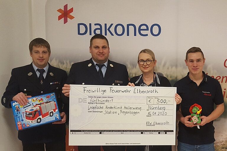 Spendenaktion der Freiwilligen Feuerwehr Elbersroth