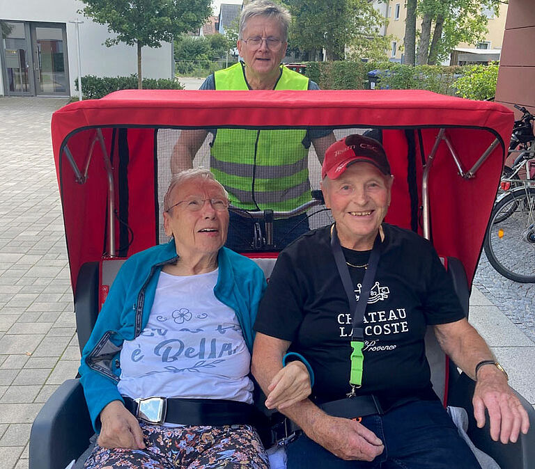 Rikscha-Fahrt für Senioren in Forchheim
