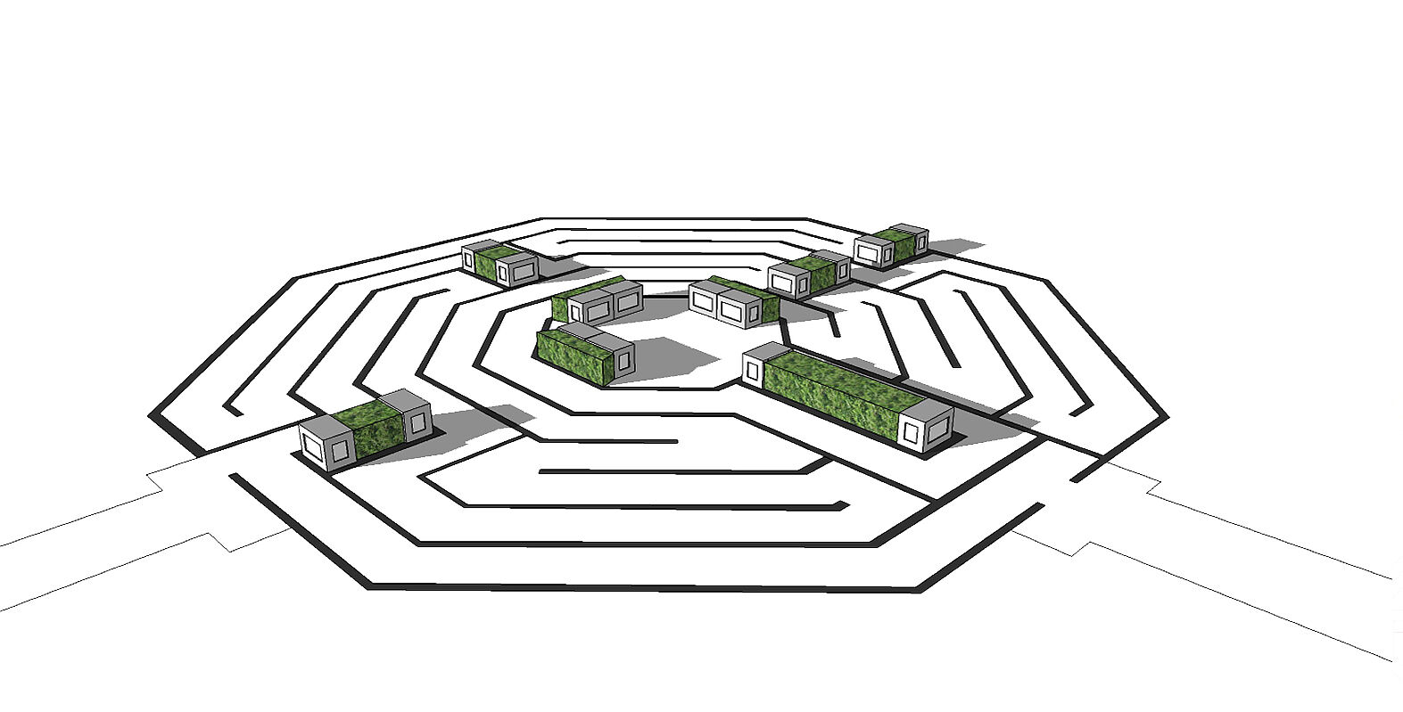 Plan des Neuendettelsauer Labyrinths