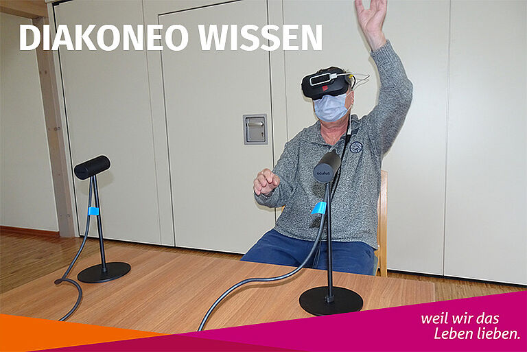 Diakoneo testet Virtual-Reality-Spiel für Seniorinnen und Senioren